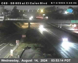 SB 805 at El Cajon Blvd (On Ramp)