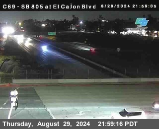 SB 805 at El Cajon Blvd (On Ramp)