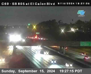 SB 805 at El Cajon Blvd (On Ramp)