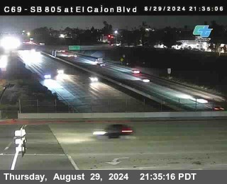 SB 805 at El Cajon Blvd (On Ramp)