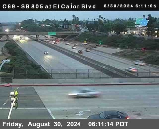 SB 805 at El Cajon Blvd (On Ramp)