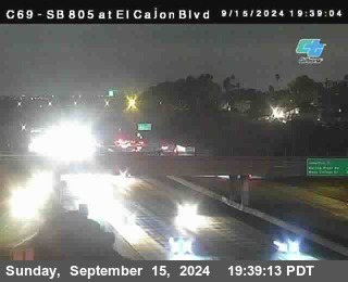 SB 805 at El Cajon Blvd (On Ramp)