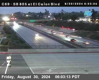 SB 805 at El Cajon Blvd (On Ramp)