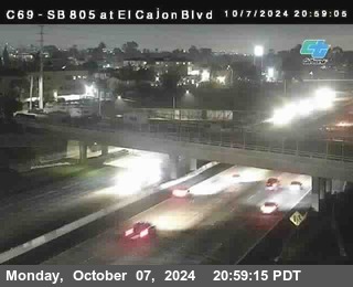 SB 805 at El Cajon Blvd (On Ramp)