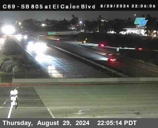 SB 805 at El Cajon Blvd (On Ramp)