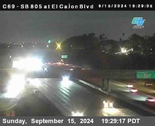 SB 805 at El Cajon Blvd (On Ramp)