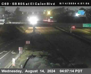 SB 805 at El Cajon Blvd (On Ramp)