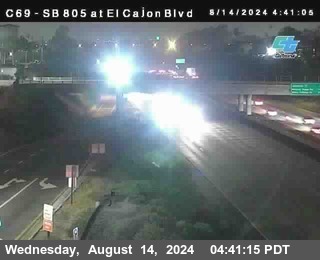 SB 805 at El Cajon Blvd (On Ramp)