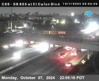 SB 805 at El Cajon Blvd (On Ramp)