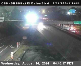 SB 805 at El Cajon Blvd (On Ramp)