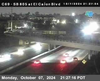 SB 805 at El Cajon Blvd (On Ramp)