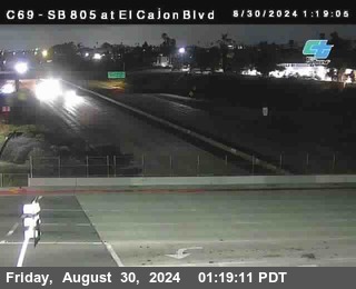 SB 805 at El Cajon Blvd (On Ramp)