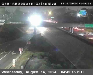 SB 805 at El Cajon Blvd (On Ramp)