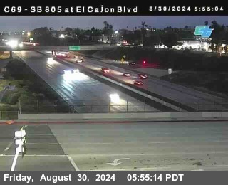 SB 805 at El Cajon Blvd (On Ramp)