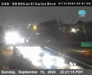 SB 805 at El Cajon Blvd (On Ramp)