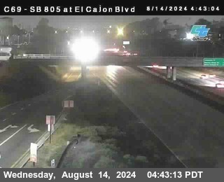 SB 805 at El Cajon Blvd (On Ramp)