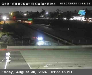 SB 805 at El Cajon Blvd (On Ramp)