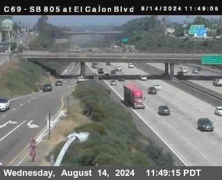 SB 805 at El Cajon Blvd (On Ramp)