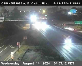 SB 805 at El Cajon Blvd (On Ramp)