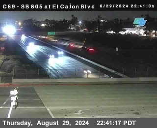 SB 805 at El Cajon Blvd (On Ramp)