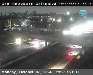 SB 805 at El Cajon Blvd (On Ramp)