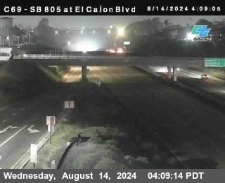 SB 805 at El Cajon Blvd (On Ramp)