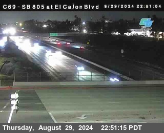 SB 805 at El Cajon Blvd (On Ramp)