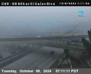 SB 805 at El Cajon Blvd (On Ramp)