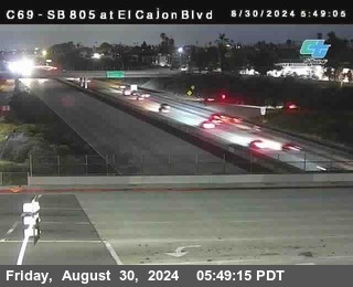 SB 805 at El Cajon Blvd (On Ramp)