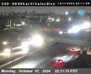 SB 805 at El Cajon Blvd (On Ramp)