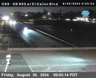 SB 805 at El Cajon Blvd (On Ramp)