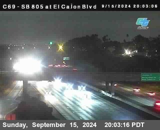 SB 805 at El Cajon Blvd (On Ramp)