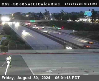 SB 805 at El Cajon Blvd (On Ramp)