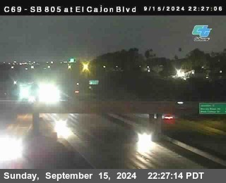 SB 805 at El Cajon Blvd (On Ramp)