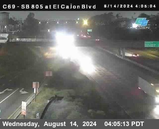 SB 805 at El Cajon Blvd (On Ramp)