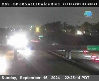 SB 805 at El Cajon Blvd (On Ramp)