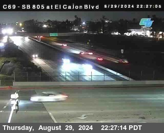 SB 805 at El Cajon Blvd (On Ramp)