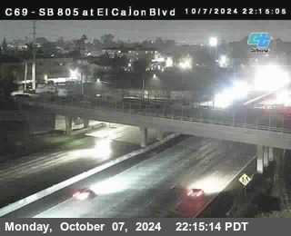 SB 805 at El Cajon Blvd (On Ramp)