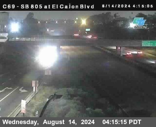 SB 805 at El Cajon Blvd (On Ramp)