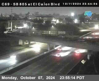 SB 805 at El Cajon Blvd (On Ramp)