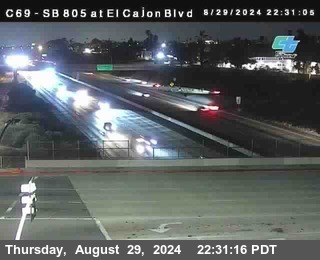 SB 805 at El Cajon Blvd (On Ramp)