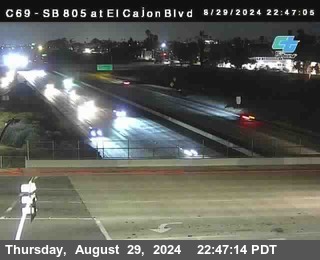 SB 805 at El Cajon Blvd (On Ramp)