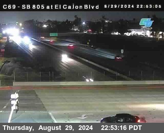 SB 805 at El Cajon Blvd (On Ramp)