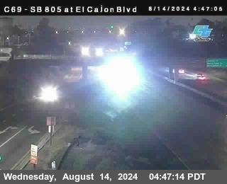 SB 805 at El Cajon Blvd (On Ramp)