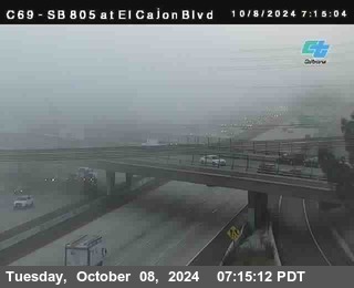 SB 805 at El Cajon Blvd (On Ramp)