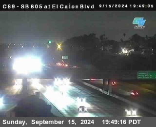 SB 805 at El Cajon Blvd (On Ramp)