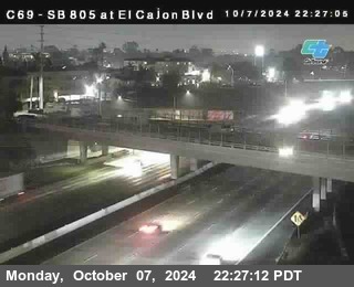 SB 805 at El Cajon Blvd (On Ramp)