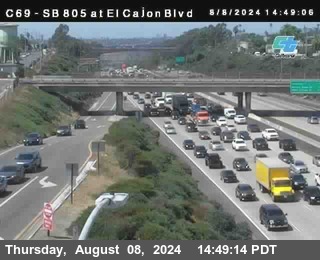 SB 805 at El Cajon Blvd (On Ramp)