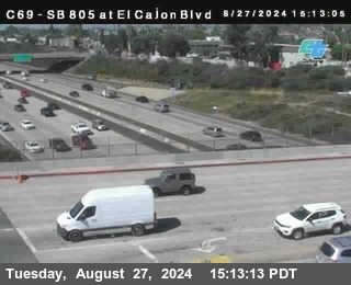 SB 805 at El Cajon Blvd (On Ramp)