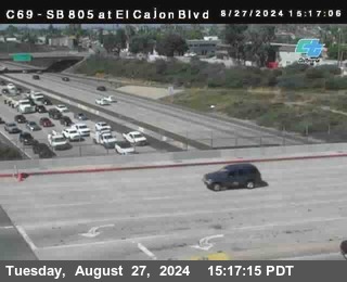 SB 805 at El Cajon Blvd (On Ramp)